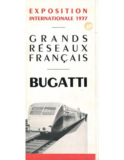 1937 BUGATTI EXPOSITION INTERNATIONALE BROCHURE, Boeken, Auto's | Folders en Tijdschriften