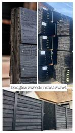 SALE | Douglas zweeds rabat zwart | Potdeksel planken | hout, Tuin en Terras, Schuttingen, Nieuw, Ophalen of Verzenden, Hout