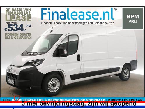Citroën Jumper 2.2 BlueHDi L3H2 180PK NIEUW BPM VRIJ €534pm, Auto's, Bestelauto's, Lease, Automaat, Diesel, Citroën, Wit, Verzenden