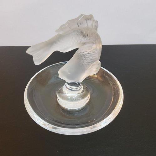 sculptuur, Lalique France – Kristallskulptur „Koï“ –, Antiek en Kunst, Antiek | Glas en Kristal