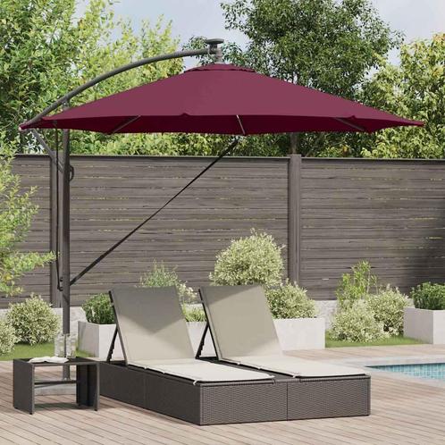 vidaXL Cantilever Banana Parasol Bordeauxrood 294 x 294 x, Tuin en Terras, Parasols, Nieuw, 2 tot 3 meter, Verzenden