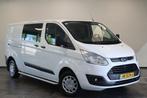 Ford Transit Custom 290 2.2 TDCI L2H1 Trend DC, Euro 5, Stof, Gebruikt, Zwart