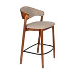 *WOONWINKEL* Dutchbone Babington Vintage Barkruk Walnoot, Huis en Inrichting, Barkrukken, Verzenden, Nieuw