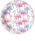 Borden Flamingo 23cm 8st, Hobby en Vrije tijd, Feestartikelen, Nieuw, Verzenden