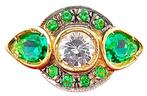 Zonder Minimumprijs - Ring - 9 kt. Geel goud, Zilver, Sieraden, Tassen en Uiterlijk, Ringen, Nieuw