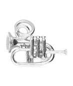 Zilveren Bugel ketting hanger, Verzenden, Nieuw