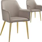Tweedekans | tectake® Eetkamerstoel Avane - Fluweellook -, Huis en Inrichting, Stoelen, Ophalen of Verzenden, Zo goed als nieuw