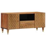 vidaXL Tv-meubel 105x33x46cm massief mangohout, Huis en Inrichting, Kasten | Televisiemeubels, Verzenden, Nieuw