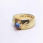 Ring - 18 karaat Geel goud - 0.92ct. tw. Aquamarijn -, Nieuw