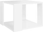 vidaXL Salontafel wit bewerkt hout 40x40x30 cm, Huis en Inrichting, Tafels | Salontafels, Ophalen of Verzenden, Gebruikt