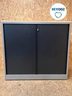 Ahrend roldeurkast - 110x120x45cm - zilvergrijs met zwar..., Nieuw in verpakking