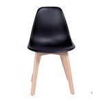 Stijlvolle set van 2 zwarte eetkamerstoelen KITO - tijdlo..., Huis en Inrichting, Tijdloos design, Twee, Zwart, Nieuw