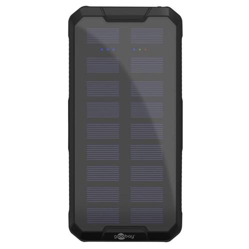 Goobay Powerbank Fast Charge Solar met 2x USB-A en, Telecommunicatie, Mobiele telefoons | Telefoon-opladers, Ophalen of Verzenden