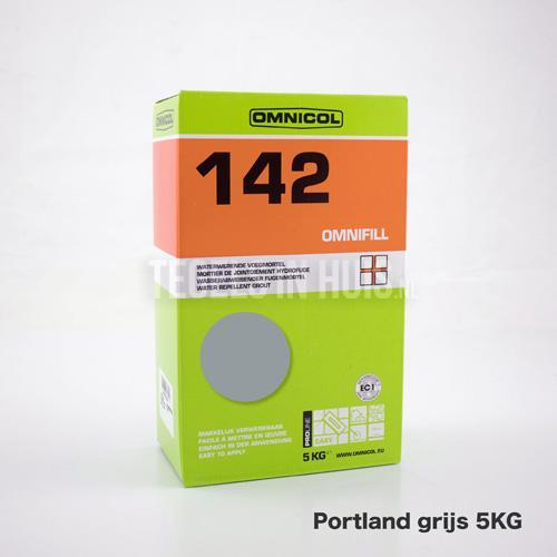 Omnicol 142 voeg portland grijs 5kg  tegeloutlet tegels, Doe-het-zelf en Verbouw, Tegels, Nieuw, 10 m² of meer, Ophalen