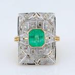 [IGI Certified] - (Emerald) 2.41 Cts - (Diamond) 1.03 Cts