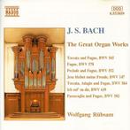 cd - J.S. Bach - The Great Organ Works, Zo goed als nieuw, Verzenden