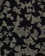 Viscose Stippen Abstract Zwart, Hobby en Vrije tijd, Stoffen en Lappen, Nieuw, Zwart