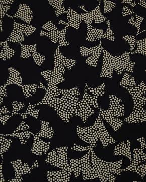 Viscose Stippen Abstract Zwart, Hobby en Vrije tijd, Stoffen en Lappen, Zwart, Nieuw