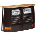 vidaXL Dressoir vrachtwagen massief mangohout donkergrijs, 100 tot 150 cm, Verzenden, Nieuw, 25 tot 50 cm