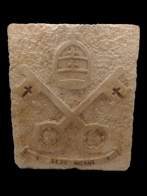 sculptuur, Sigillo Vaticano Sede Vacante - 25 cm -, Antiek en Kunst, Kunst | Niet-Westerse kunst