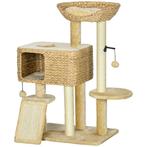 Krabmeubel - PawHut - 2 ligoppervlakken - speelbal - beige, Dieren en Toebehoren, Katten-accessoires, Ophalen of Verzenden, Nieuw