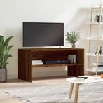 vidaXL Tv-meubel 80x40x40 cm bewerkt hout bruineikenkleurig, Huis en Inrichting, Kasten | Televisiemeubels, Nieuw, Verzenden