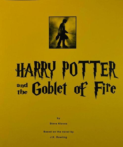 Harry Potter and the Globet Of Fire - Original Script from, Verzamelen, Film en Tv