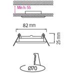 GU10 Inbouwspot Set - Mat Goud - Rond - Kantelbaar - Trion -, Huis en Inrichting, Lampen | Spots, Metaal of Aluminium, Nieuw, Ophalen of Verzenden