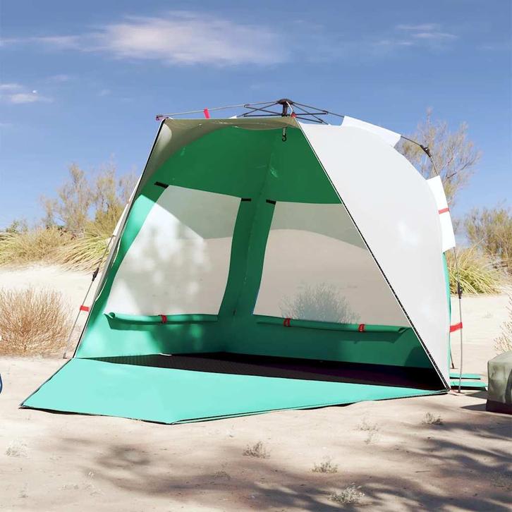 vidaXL strandtent 3-persoons waterdicht snelontgrendeling, Caravans en Kamperen, Tenten, Nieuw, tot en met 2, Verzenden