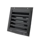 Buitenmuurrooster aluminium (LxH) 200x200mm - Zwart, Doe-het-zelf en Verbouw, Ventilatie en Afzuiging, Verzenden, Nieuw