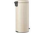 Brabantia NewIcon Prullenbak - 30 liter - Soft Beige, Verzenden, Zo goed als nieuw