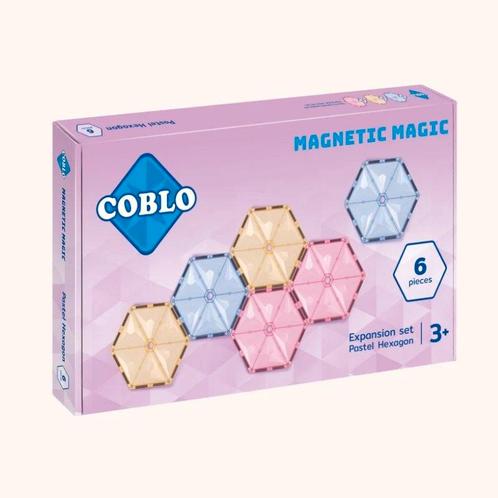 Coblo Hexagon Pastel 6 stuks, Kinderen en Baby's, Speelgoed | Overig