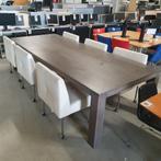 Grote massief houten tafel / eettafel  afm 300x120 cm, Huis en Inrichting, Gebruikt, Eikenhout