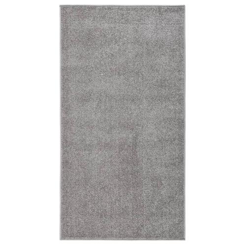 vidaXL Vloerkleed kortpolig 80x150 cm grijs, Huis en Inrichting, Stoffering | Tapijten en Kleden, Grijs, Nieuw, Verzenden