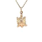 Gouden vintage schildpad hanger 14 krt, Ophalen of Verzenden, Nieuw