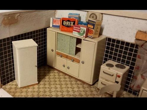 - Poppenhuis Kitchen Set, Antiek en Kunst, Antiek | Speelgoed