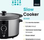 2dekans | MOA Digitale Slowcooker 6,5 liter - RVS - BPA vrij, Ophalen of Verzenden