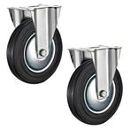 Tarsus Bokwiel 200 mm - Slijtvast Rubber - Draagvermogen..., Doe-het-zelf en Verbouw, Zwenkwielen, Ophalen of Verzenden, Nieuw