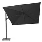 Challenger T2 premium zweefparasol 300x300 cm faded black, Tuin en Terras, Ophalen of Verzenden, Nieuw