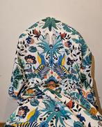 Exclusieve art-deco stoffen met lemuren en papegaaien -, Antiek en Kunst, Antiek | Kleden en Textiel