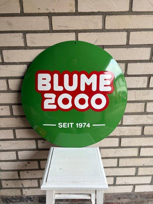 Emaille reclamebord - Rond emaille bord – Blume 2000 –, Antiek en Kunst, Antiek | Wandborden en Tegels