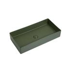 Wastafel Vincenza 70x36x13cm mat groen, Doe-het-zelf en Verbouw, Sanitair, Verzenden, Nieuw
