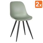 Stoelen | MONA | Kunststof/Metaal | Forest | Zwarte Poten |, Verzenden, Nieuw in verpakking