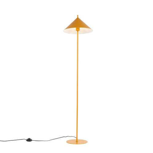 Design vloerlamp geel driehoek - Triangolo, Huis en Inrichting, Lampen | Vloerlampen, Nieuw, Overige materialen, 150 tot 200 cm