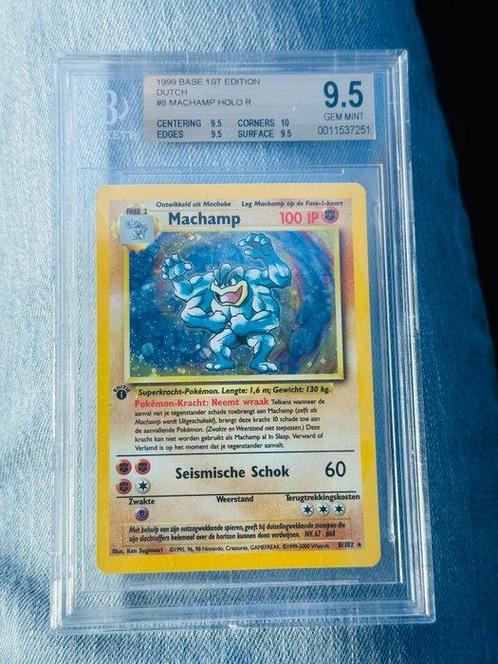 Pokémon - 1 Graded card - Machamp 1st edition - BGS 9.5, Hobby en Vrije tijd, Verzamelkaartspellen | Pokémon