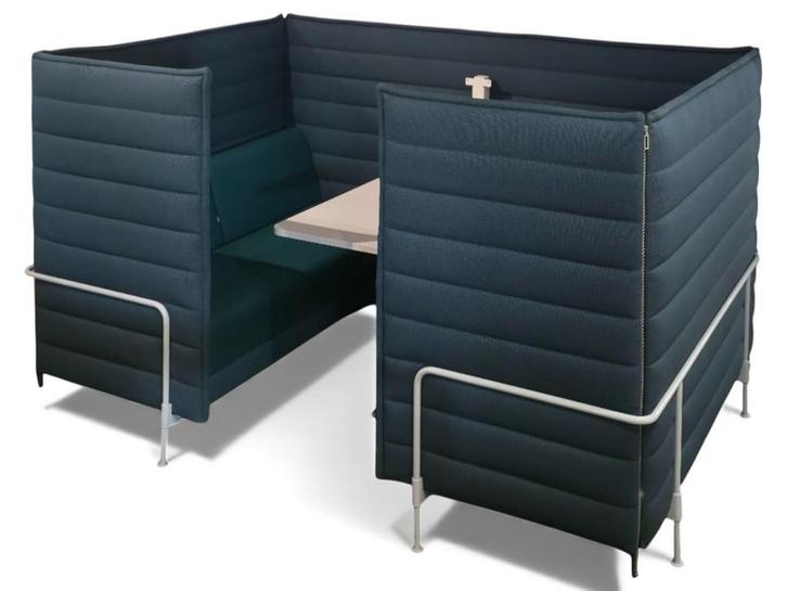 Vitra Alcove Cabin Highback, dubbele 2-zitter, groen, Zakelijke goederen, Kantoor en Winkelinrichting | Kantoormeubilair en Inrichting