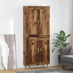 vidaXL Highboard Oud Hout 69,5 x 34 x 180 cm Bewerkt hout, Verzenden, Nieuw, 50 tot 100 cm, Minder dan 100 cm