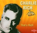 cd digi - Charlie Rich - Thats Rich, Zo goed als nieuw, Verzenden
