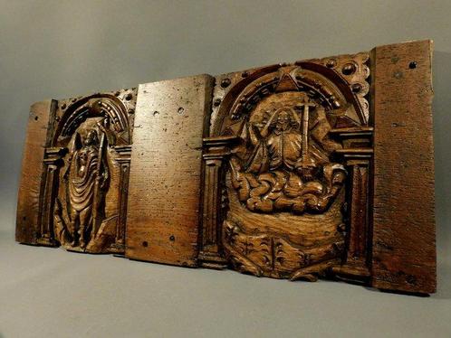 Paneel - Eik - Christus 17e eeuw, Antiek en Kunst, Antiek | Overige Antiek