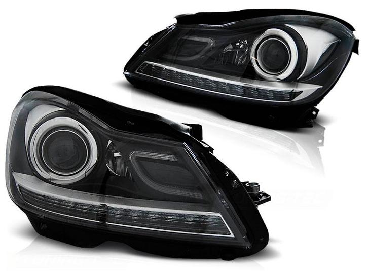 Koplampen Mercedes W204 2011-.. Xenon look DRL, Auto-onderdelen, Overige Auto-onderdelen, Ophalen of Verzenden